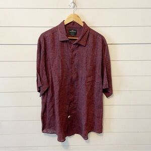 Rodd&Gunn Mens Linen Blend Original Fit Italian Casual Button Down Top Size 2XL